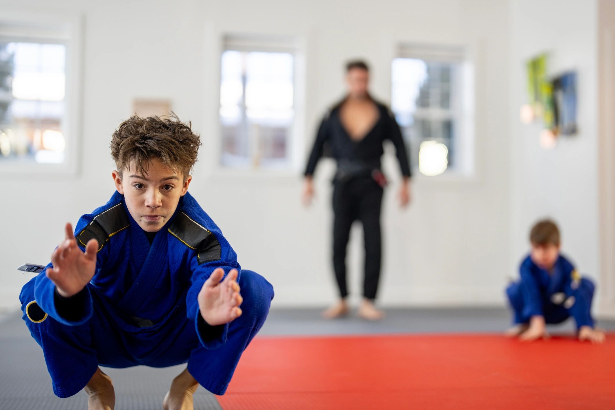 Youth martial arts student portrait